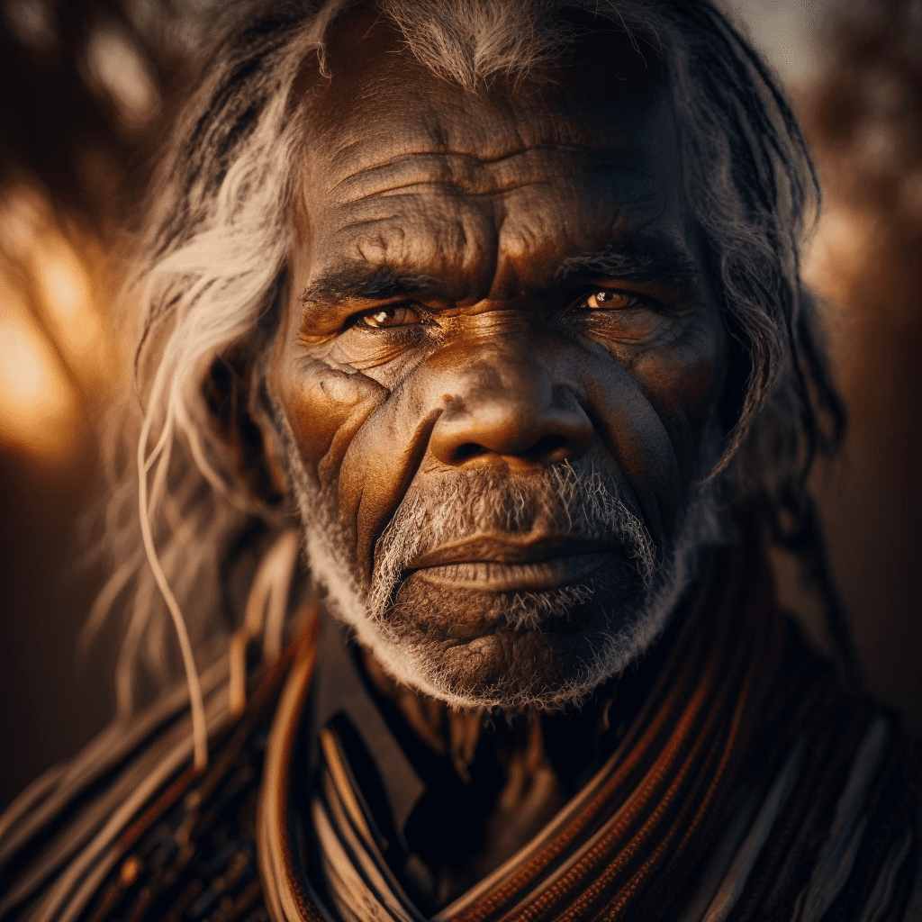 Фотография жителя племени